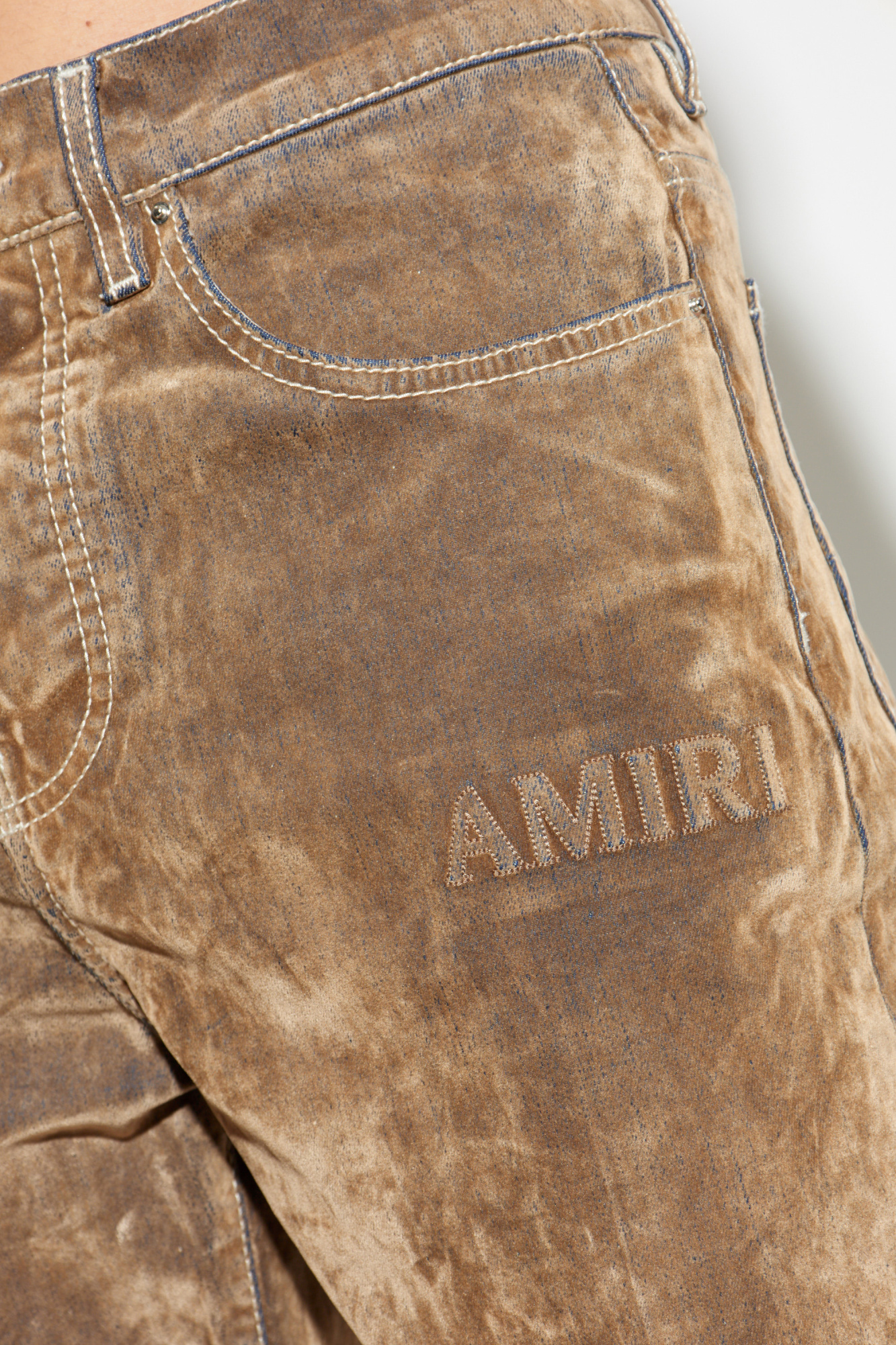 Amiri Jeans with a velvet finish | Men's | Vitkac